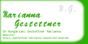 marianna gestettner business card